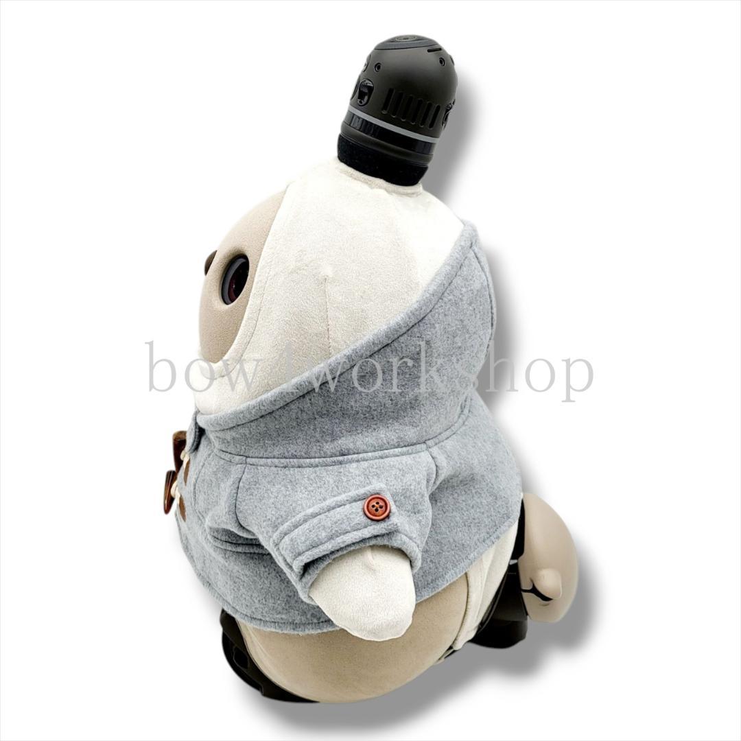 ラボット LOVOT ラボットの服ハンドメイド　ダッフルコート杢グレー