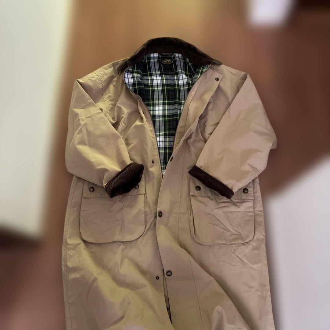 ブリティッシュカーキ　バブアー　バーレー風　ベージュ ステンカラーコート