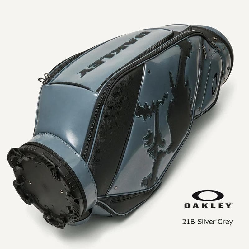 新品 オークリー OAKLEY スカル ゴルフ キャディバッグ シルバーグレー