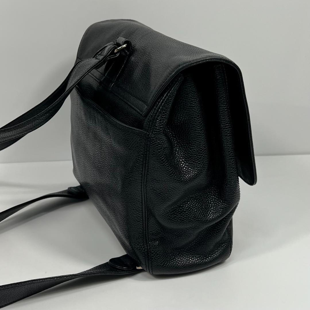 シャネル　バッグパック　キャビアスキン　5番台　MBZ234