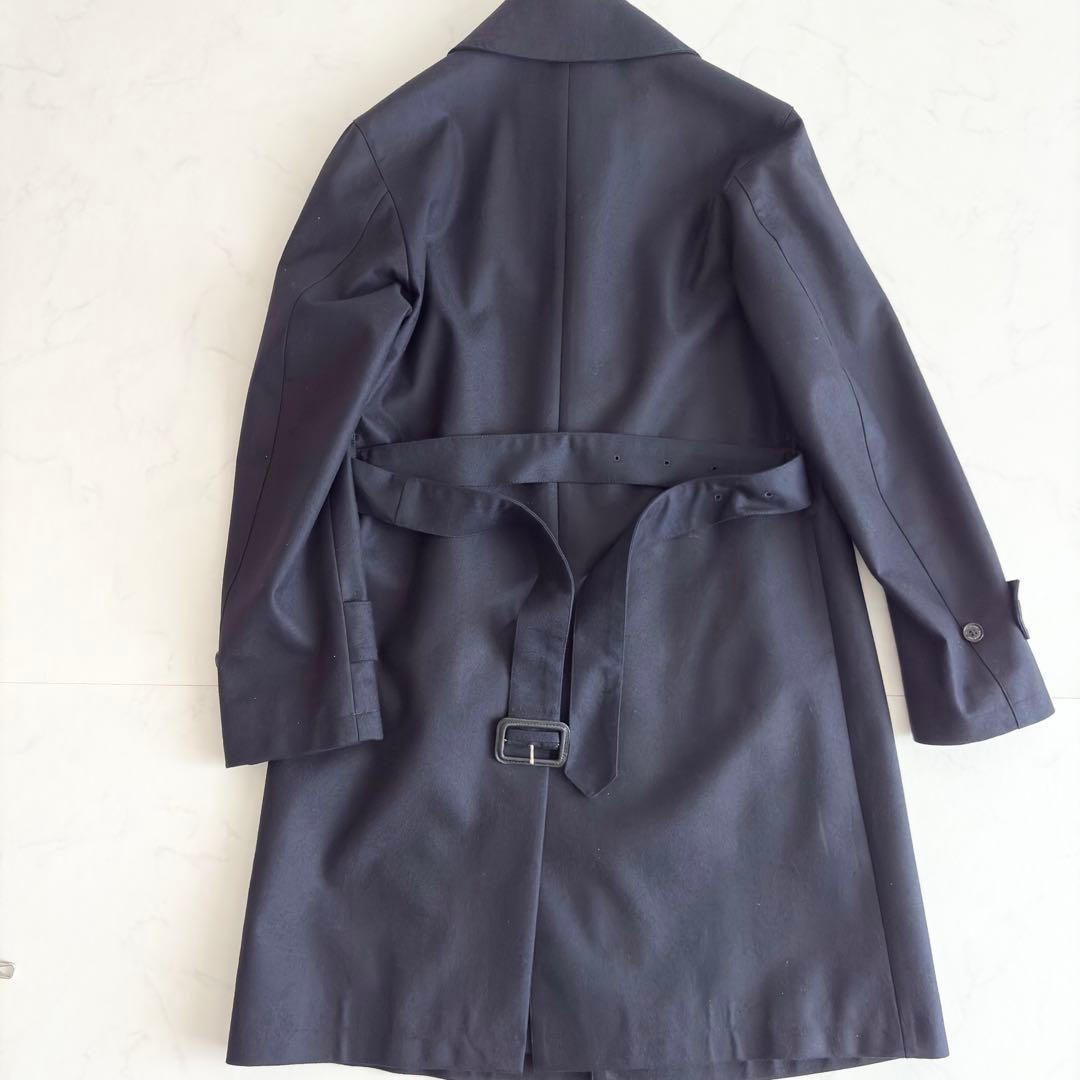 MACKINTOSH ダンケルド 英国製 ウール ステンカラー S M ネイビー