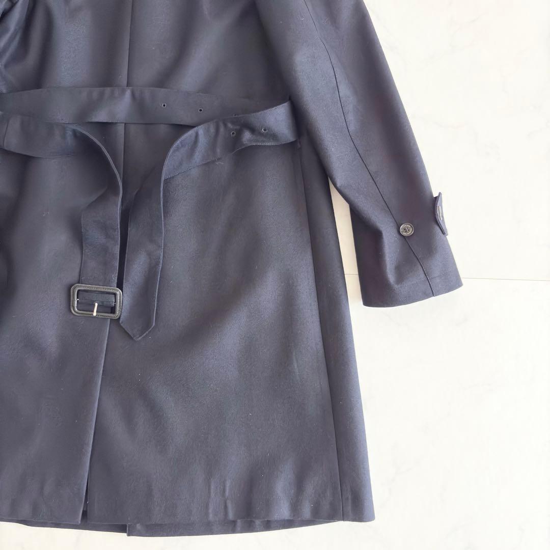 MACKINTOSH ダンケルド 英国製 ウール ステンカラー S M ネイビー