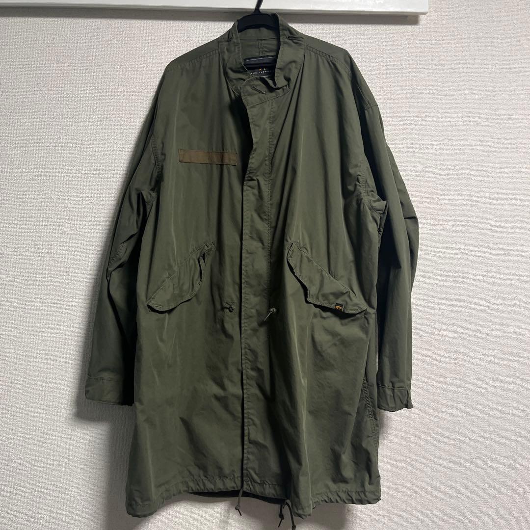ALPHAアルファインダストリーズM-65モッズコートフィッシュテール