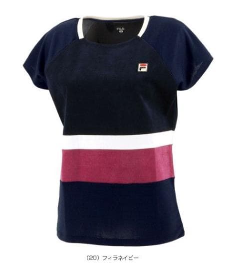 美品　FILA テニスウェアセット ネイビー/ワイン　XLサイズ