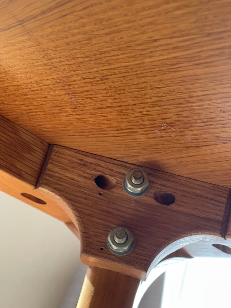 日進木工製ダイニングテーブルと椅子6脚セット　1/20廃棄予定