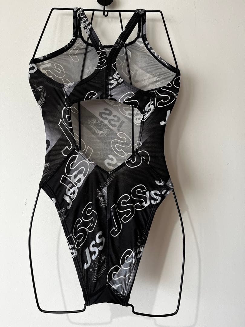 JSS ミズノ競泳水着 ハイレグ 黒系 中古使用感あり 練習水着撮影水着