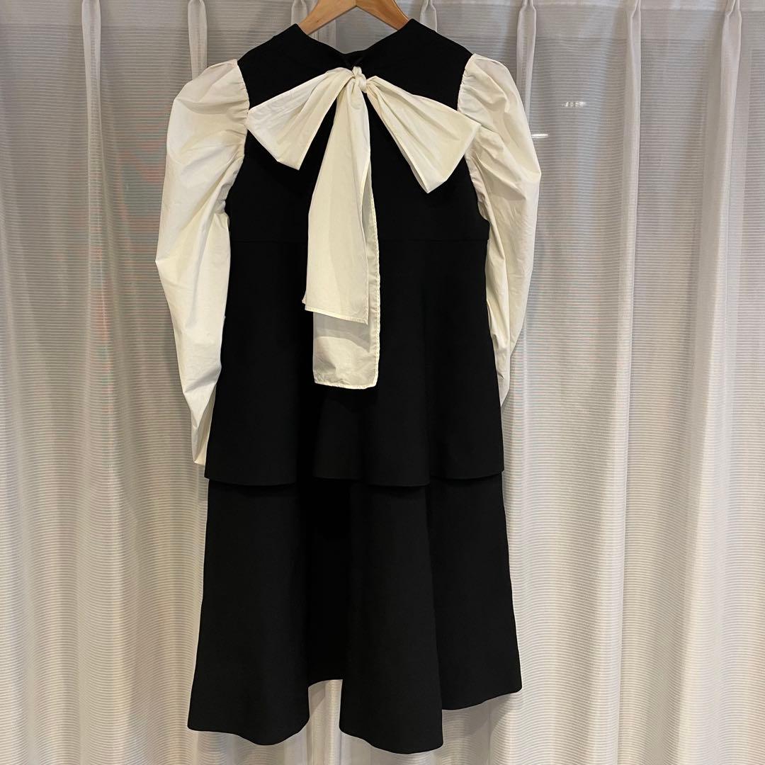 ponyo 様 セルフォード バックティアードワンピース リボン 36(S)