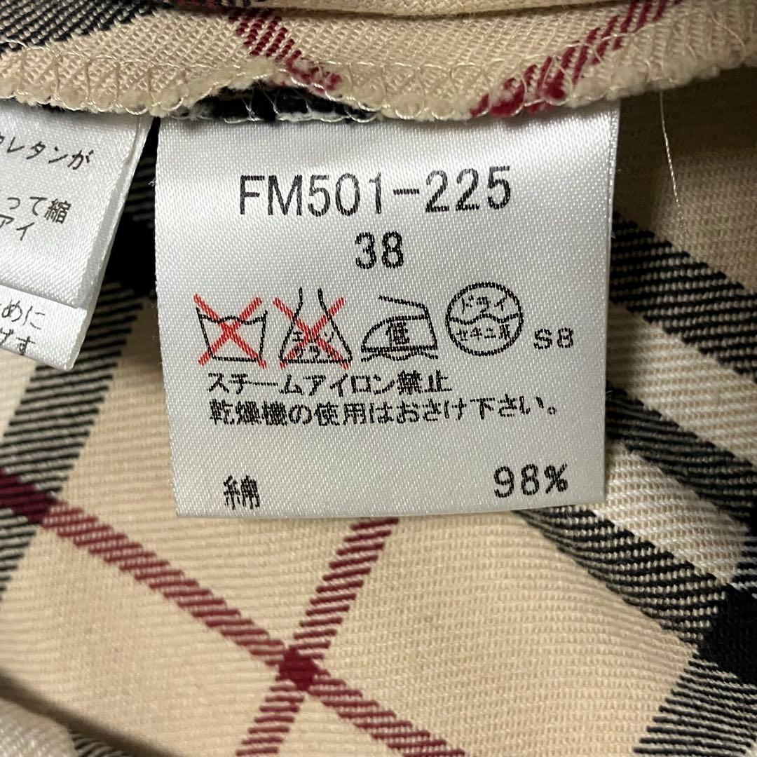 バーバリーブルーレーベル ワンピース ノバチェック ホース刺繍 38