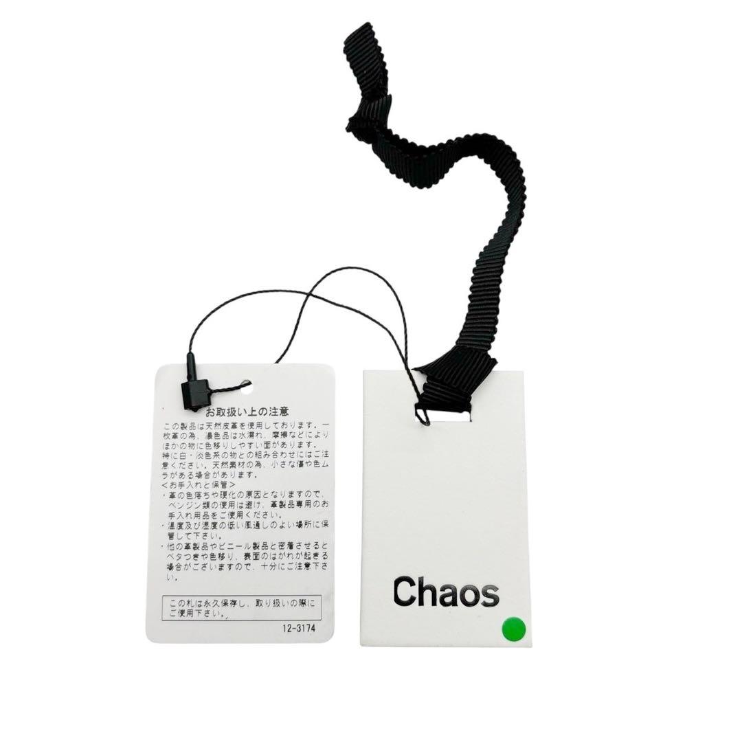 未使用品◎ カオス ベルト バックル ゴールド金具 黒 レザー