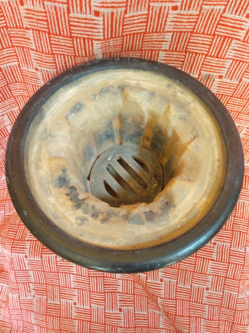 三河黒七輪 朝顔型 杉松製陶 特撰品 9号お餅 バーベキュー遠赤外線効果 日本製