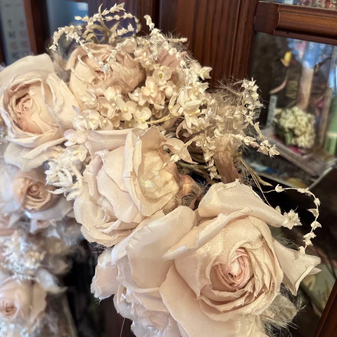 絹アートフラワー アンティーク布花