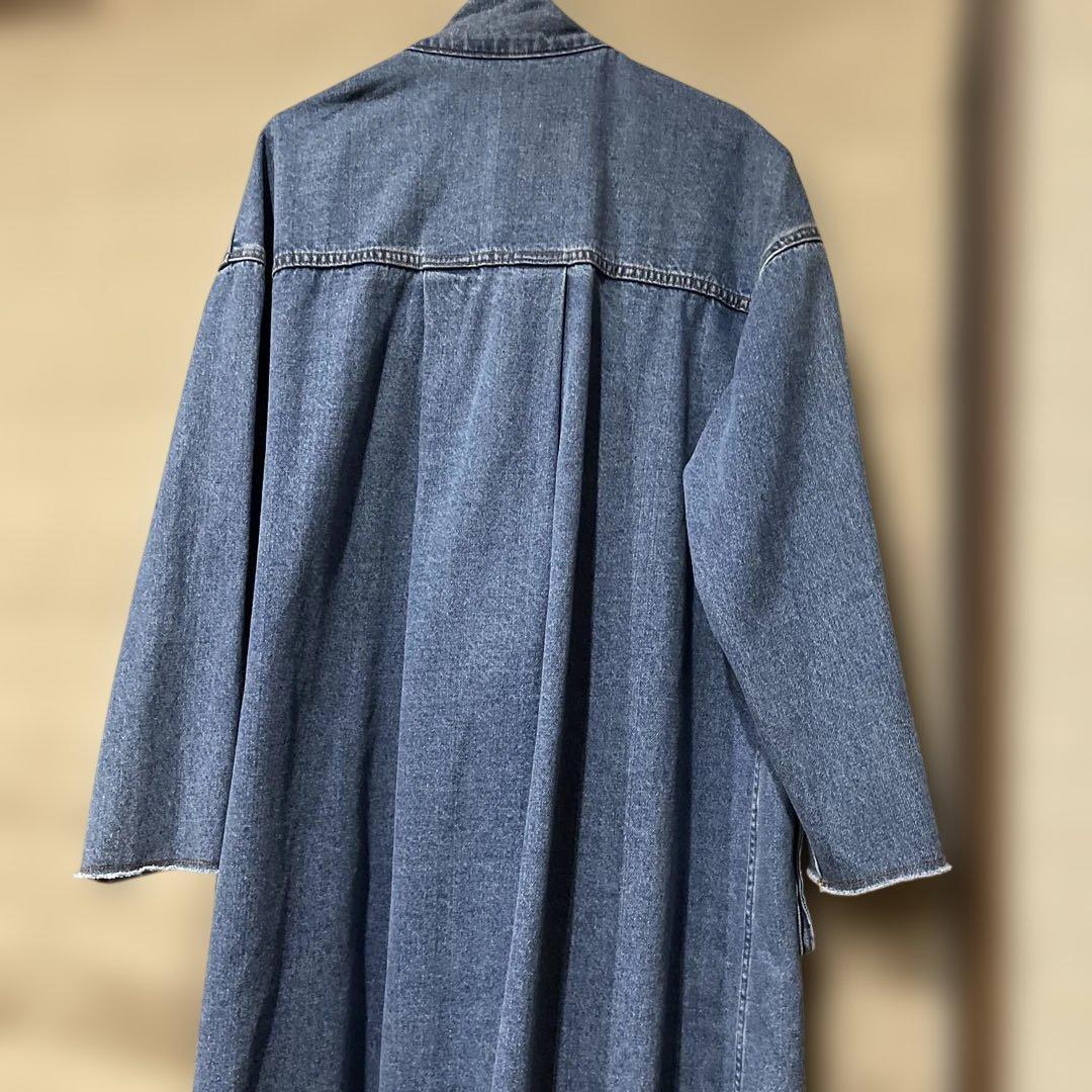 AMERI デニムブルー ロングコート サイズF