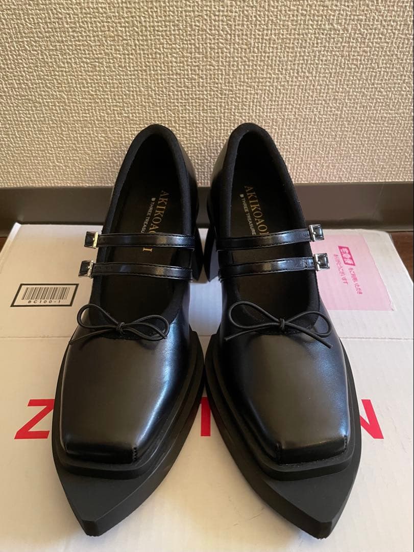 AKIKO AOKI Mirta Black 22cm EU36 靴