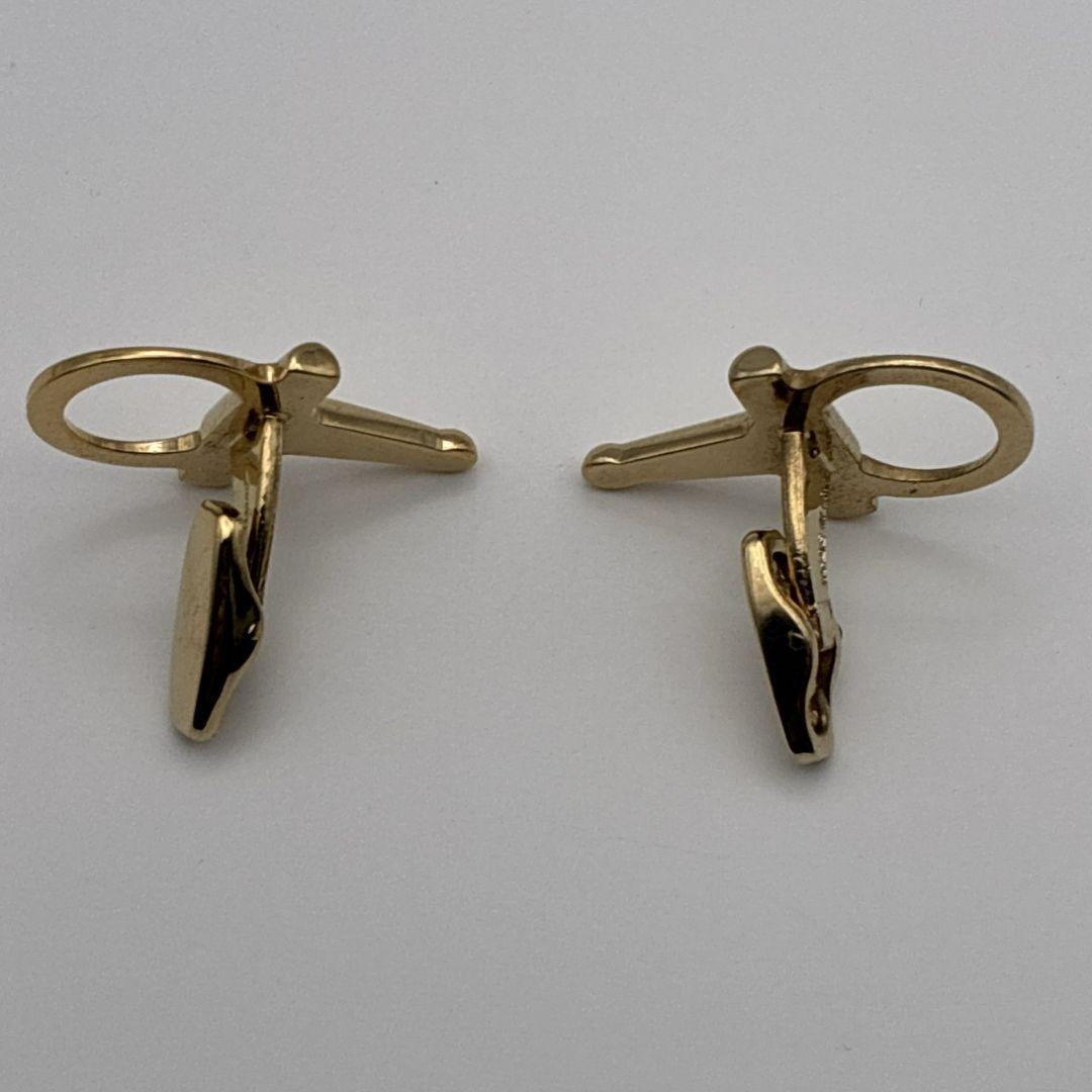 美品✨Salvatore Ferragamo カフリンクス ゴールド ガンチーニ