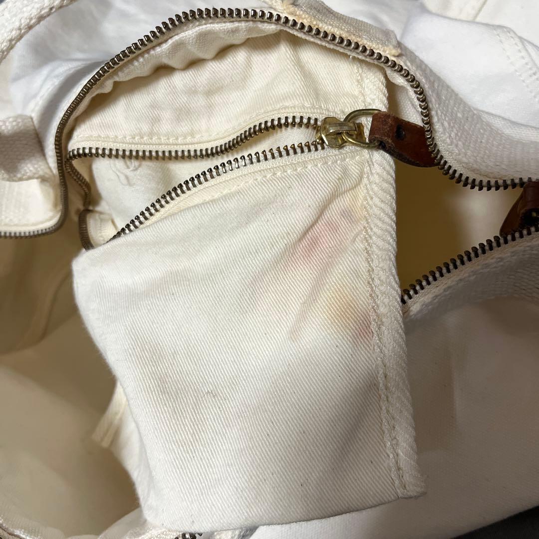 希少✨ポロラルフローレン 2way キャンバス ベア ボストン ホワイト白