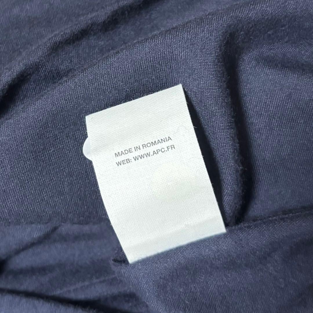 A.P.C. ステンカラーコート ウールカシミヤ XS ネイビー