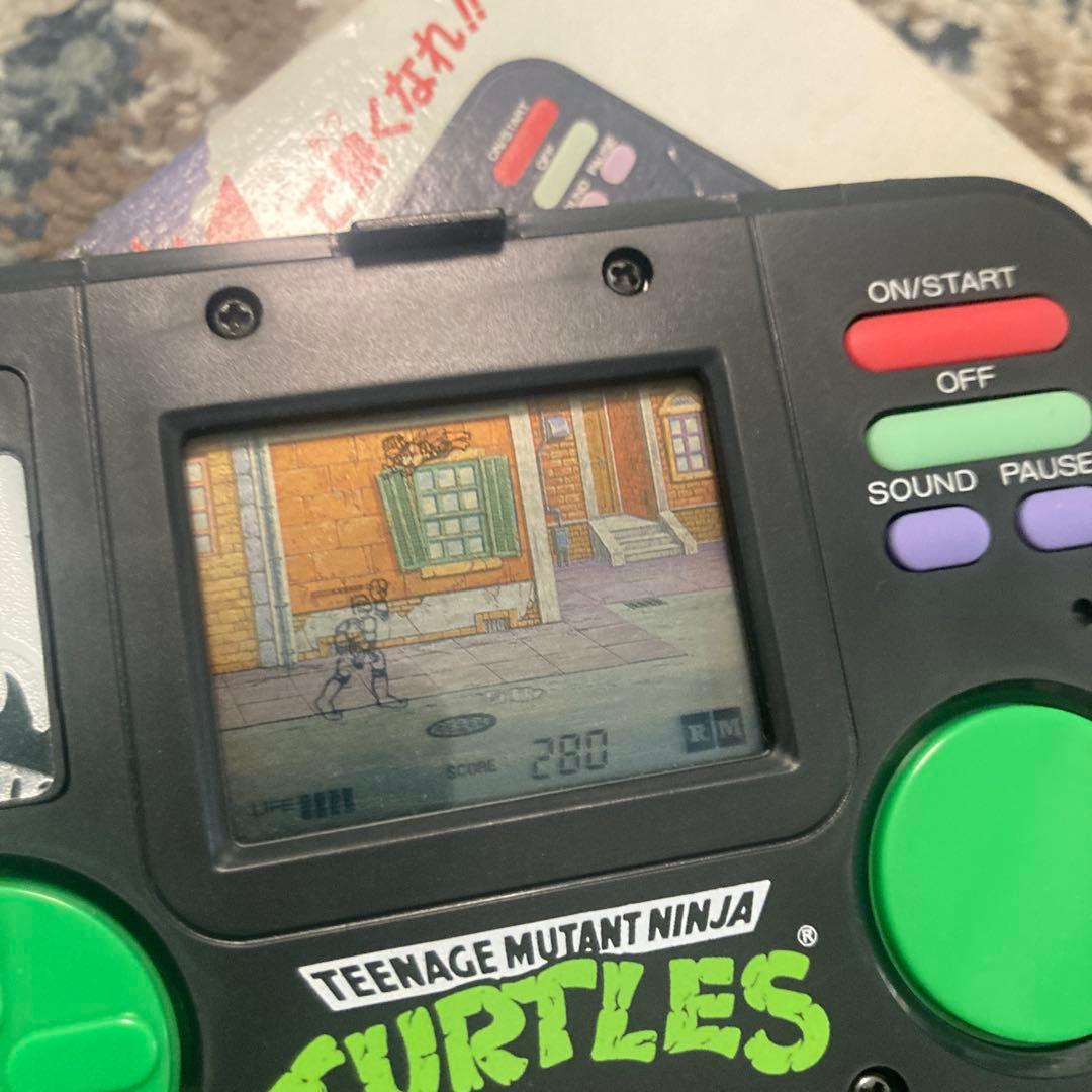ミュータントタートルズ　電子手帳　LSI 動作品　箱、取説付き　平成レトロ