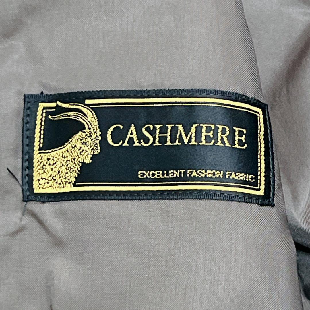 ヴィンテージ チェスターコート ダブルブレスト カシミヤ混 ロング丈 キャメル