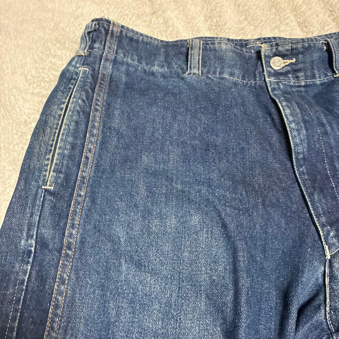 コムデギャルソン　ビックシルエット　ワイドレッグデニムパンツ