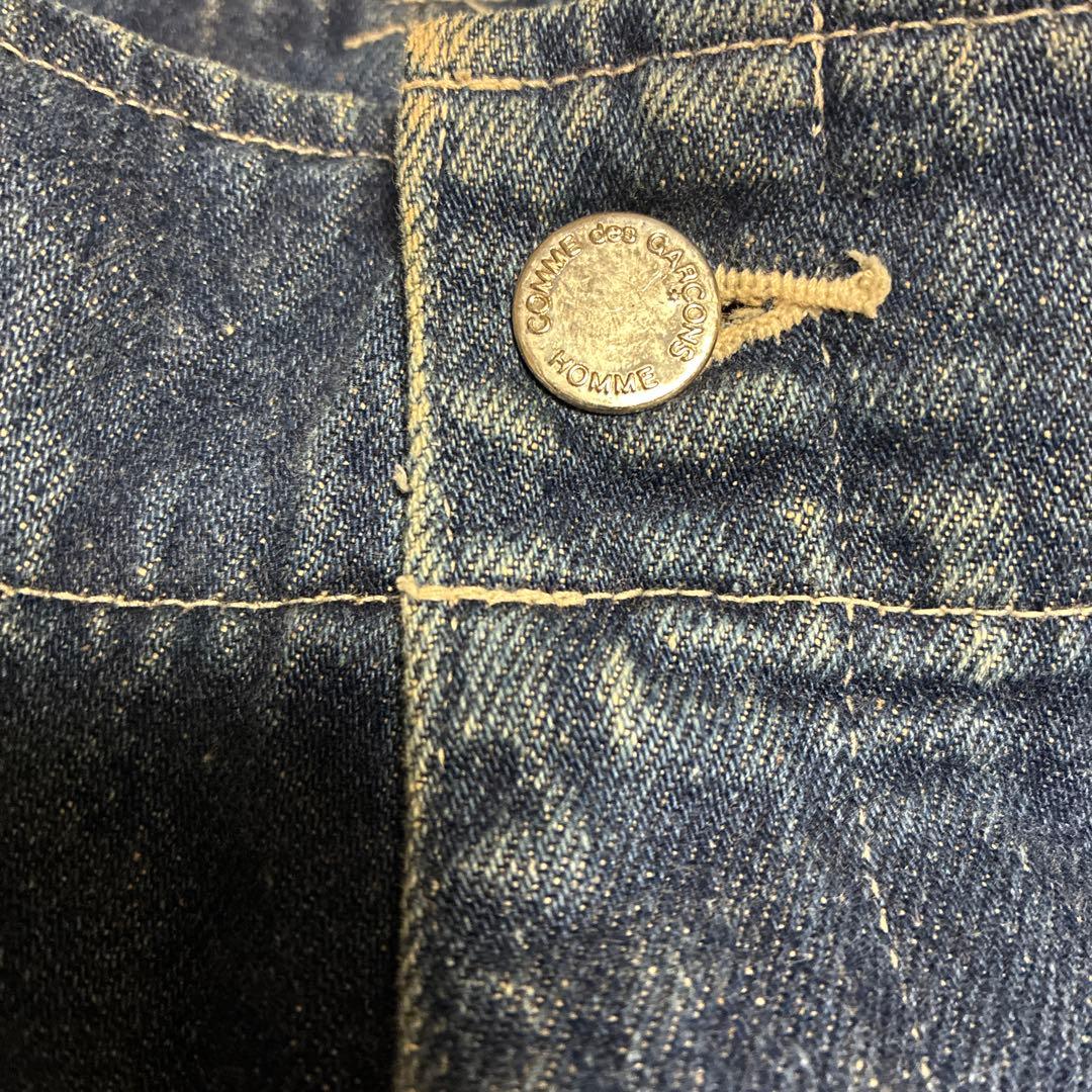 コムデギャルソン　ビックシルエット　ワイドレッグデニムパンツ