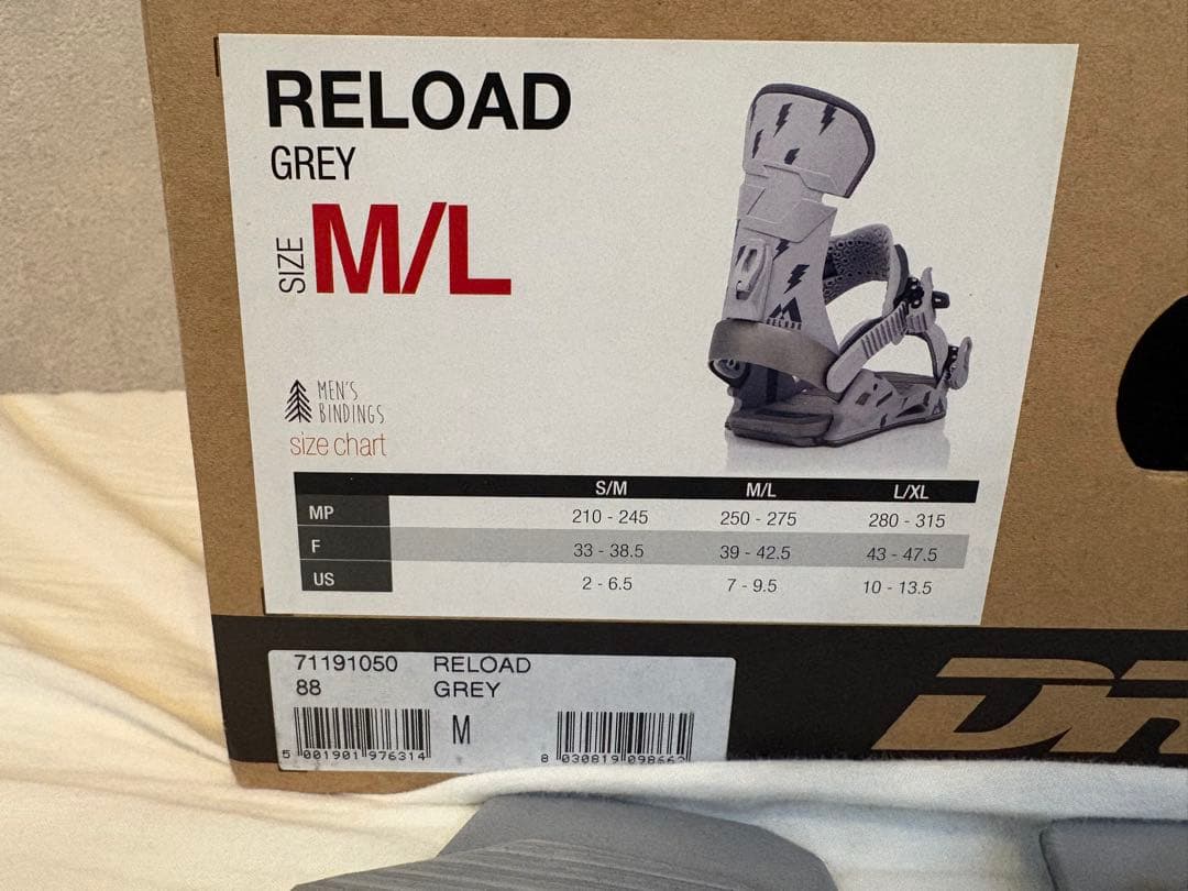 Drake RELOAD M/L スノーボードビンディング