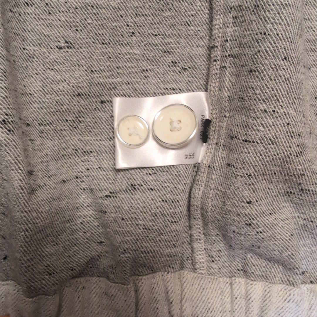 THE GIGI ホワイトデニムノーカラージャケット