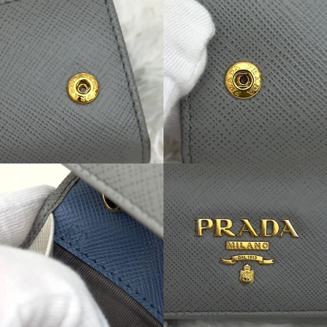 新型⭐️現行 RFID内蔵 PRADA プラダ サフィアーノ レザー キーケース