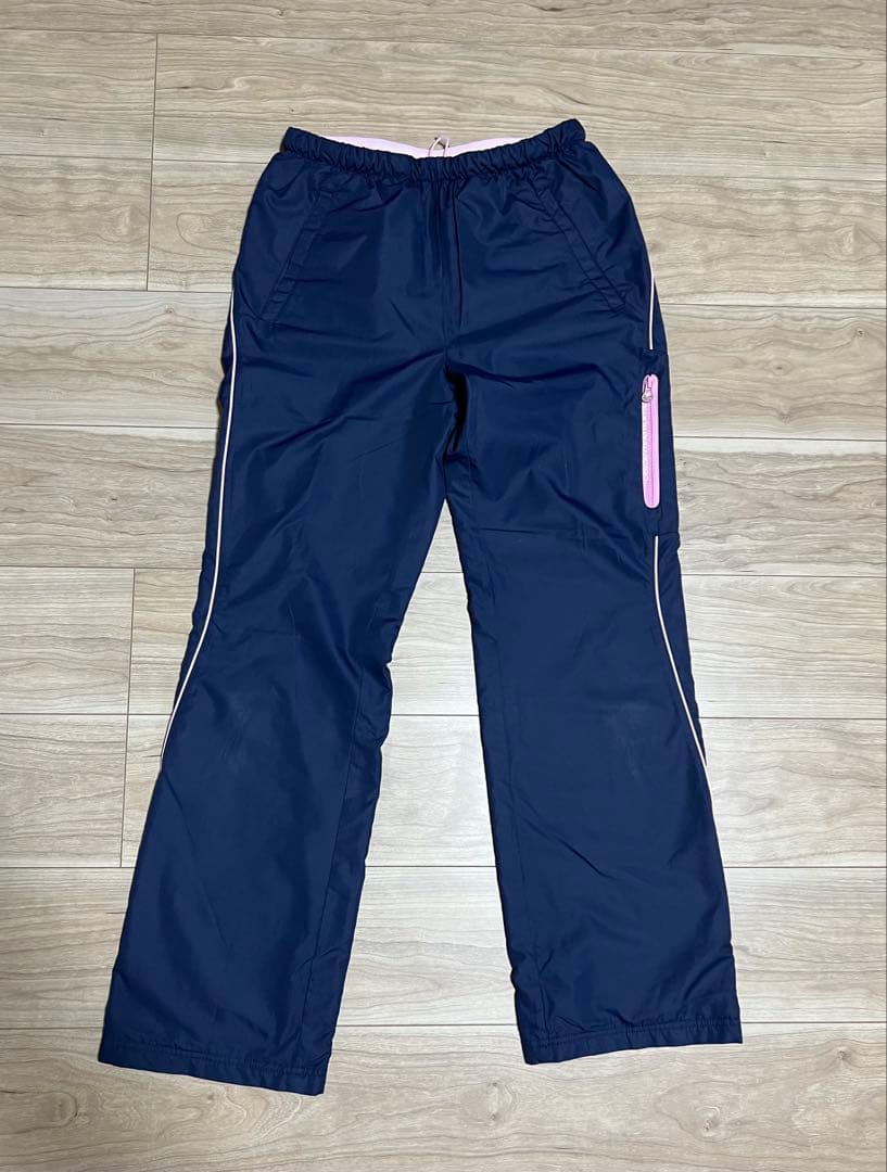 デサント オガサカスキー ウインドブレーカー セットアップ ネイビー　M