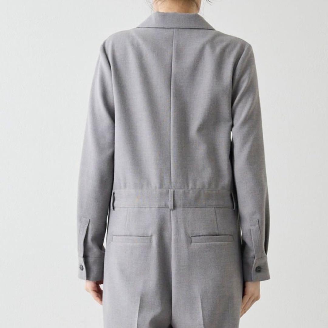 【新品】ウィムガゼット テーラーカラージャンプスーツライトグレー
