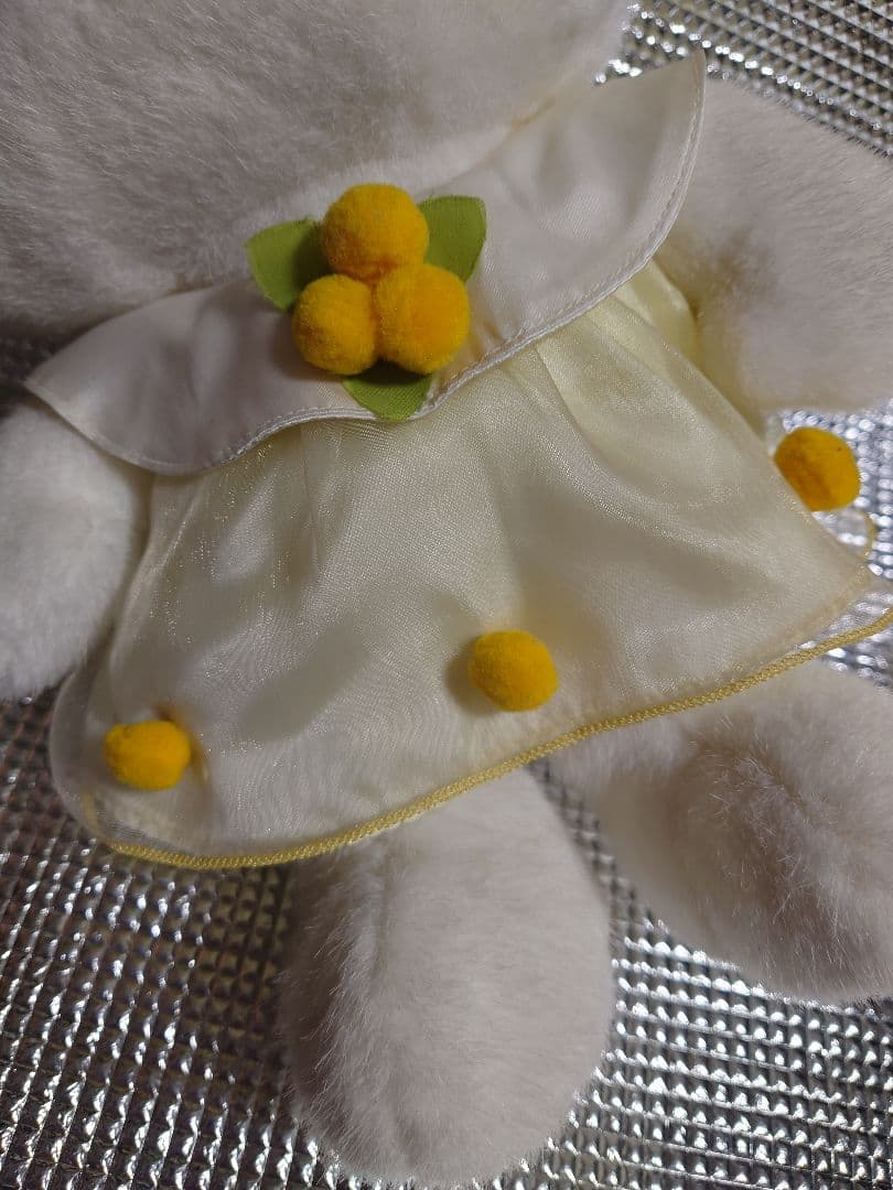 希少 平成レトロ 2000年 キティー ぬいぐるみ ドレス 花 Lサイズ