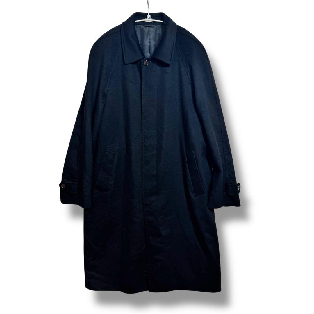 美品 メンズ カシミヤ100% ステンカラーコート LLサイズ（実質3L相当）