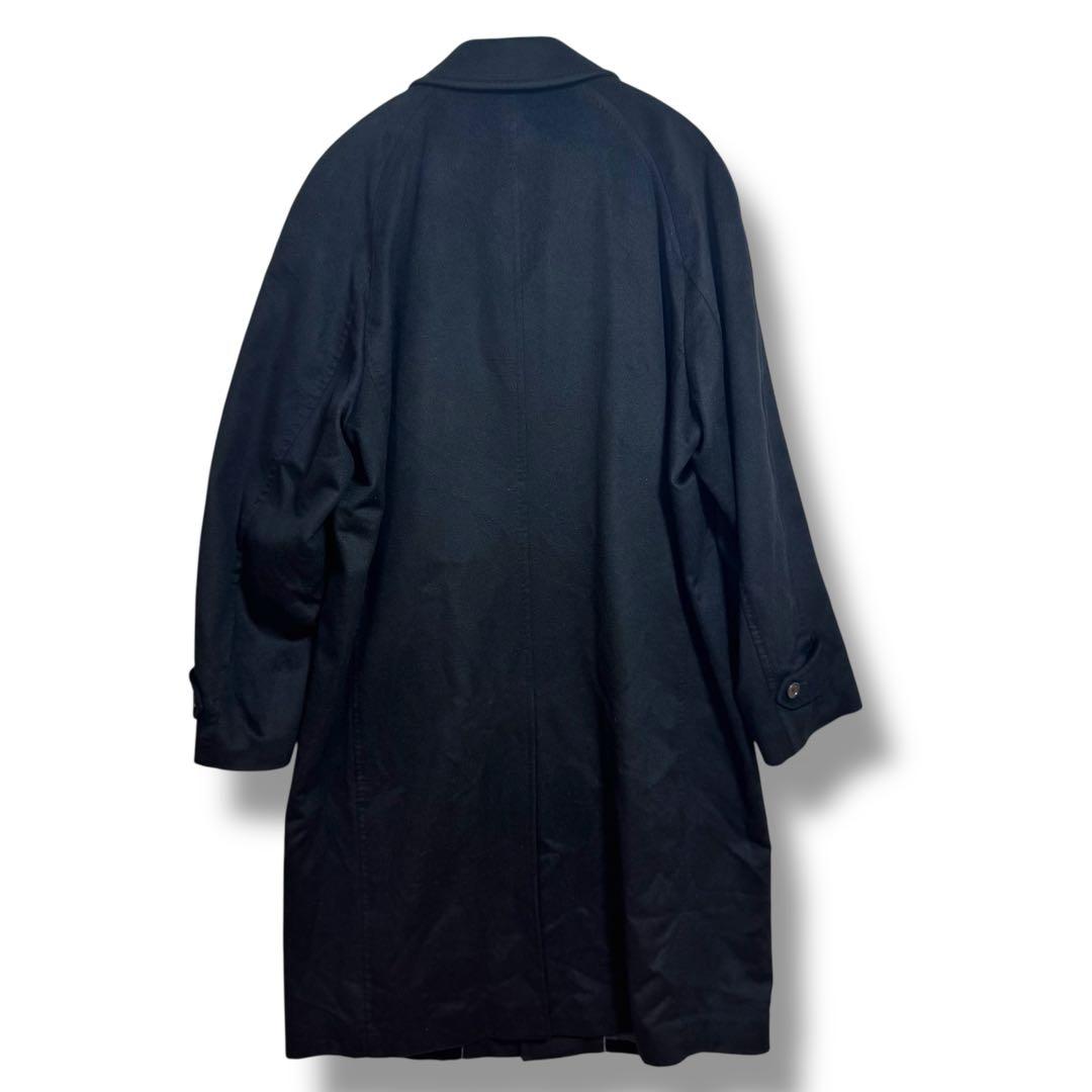 美品 メンズ カシミヤ100% ステンカラーコート LLサイズ（実質3L相当）