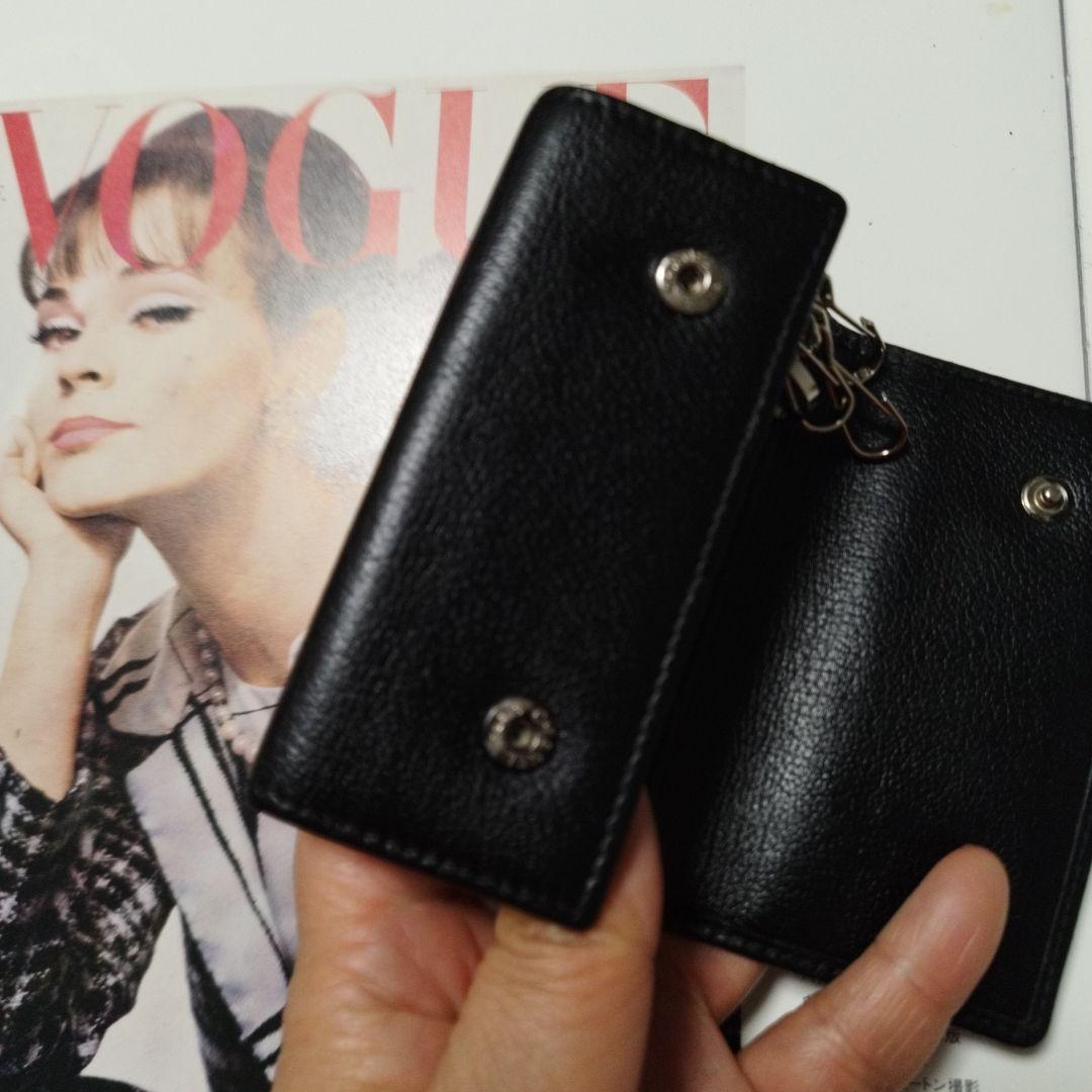 シャネル　カメリア　斜めがけキーケース