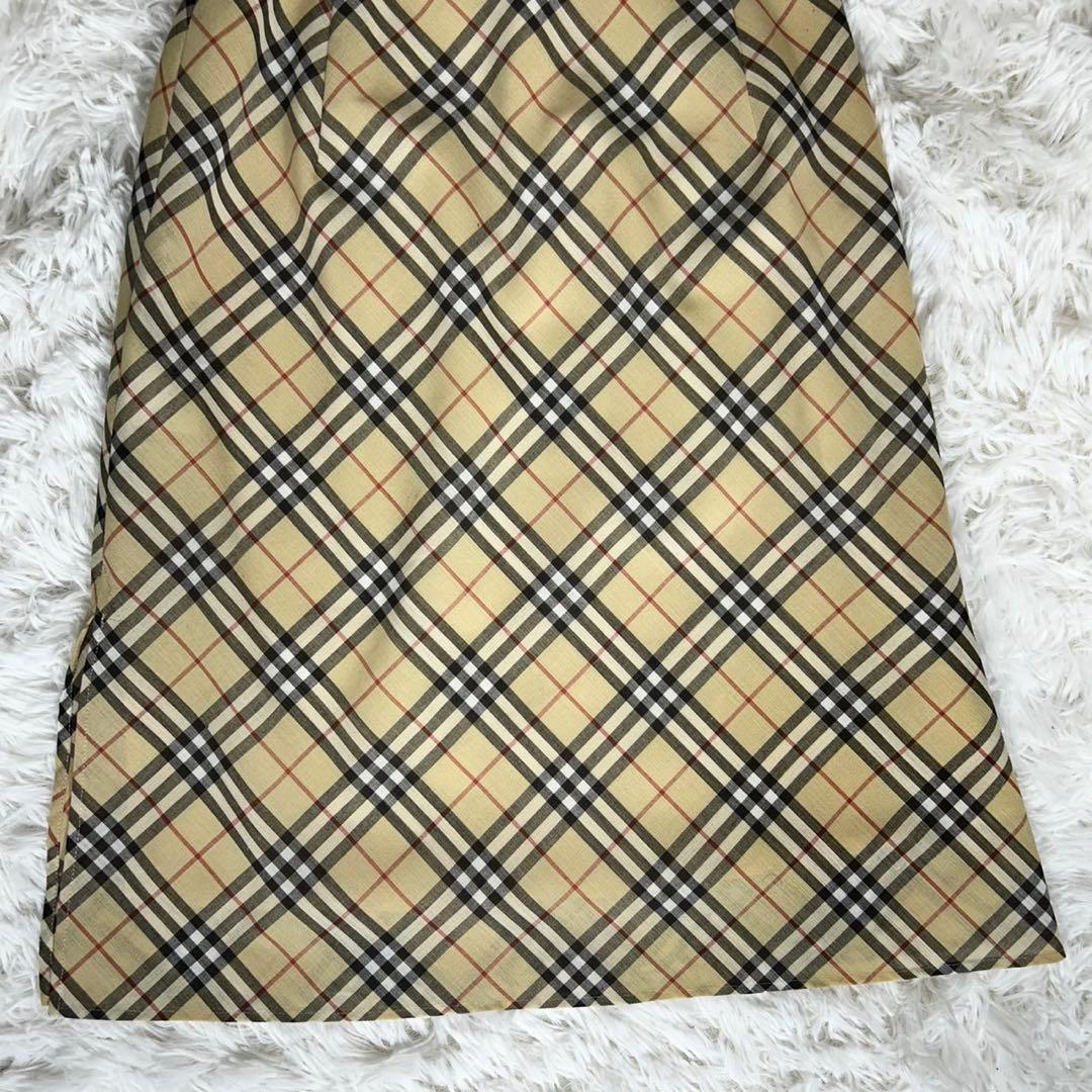 美品✨《バーバリーブルーレーベル》 ノバチェック巻きスカート 36 ペチコート
