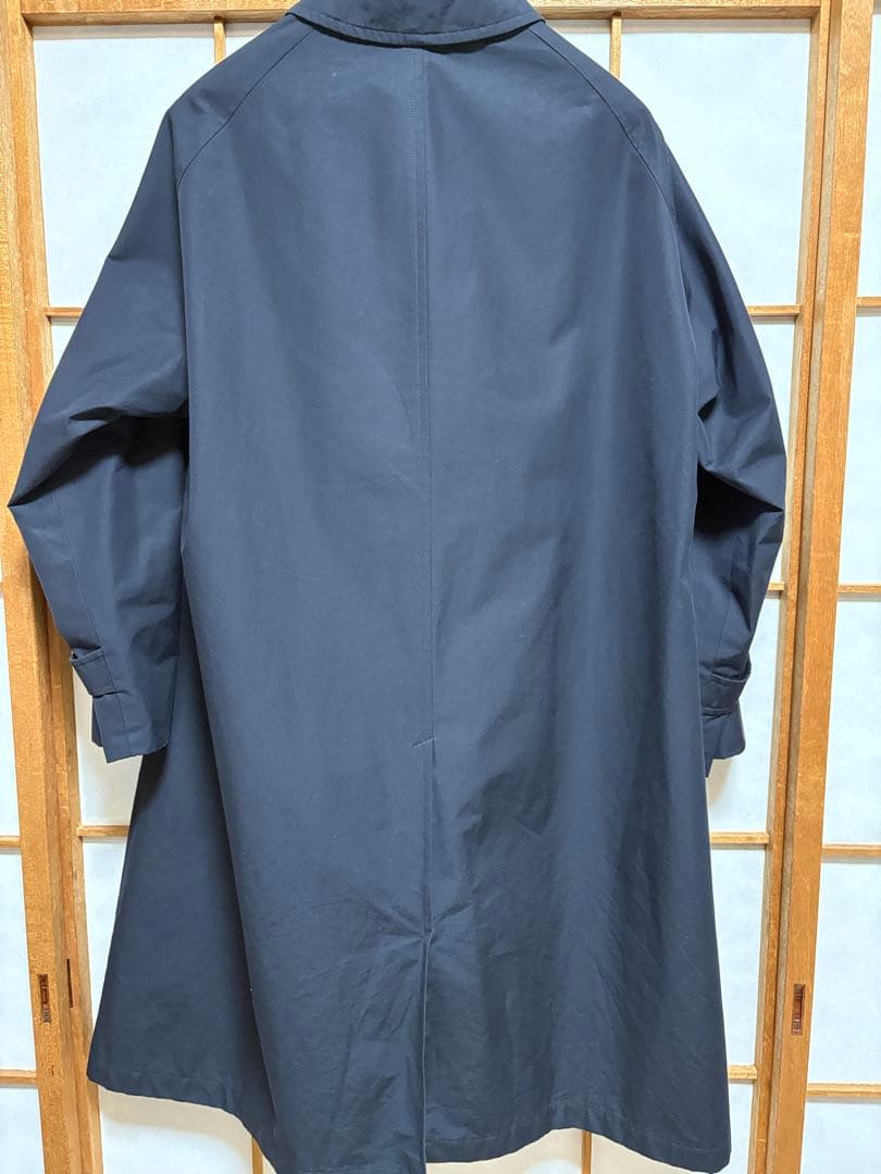 定価15.4万円 A.PRESSE Balmacaan Coat NAVY 1
