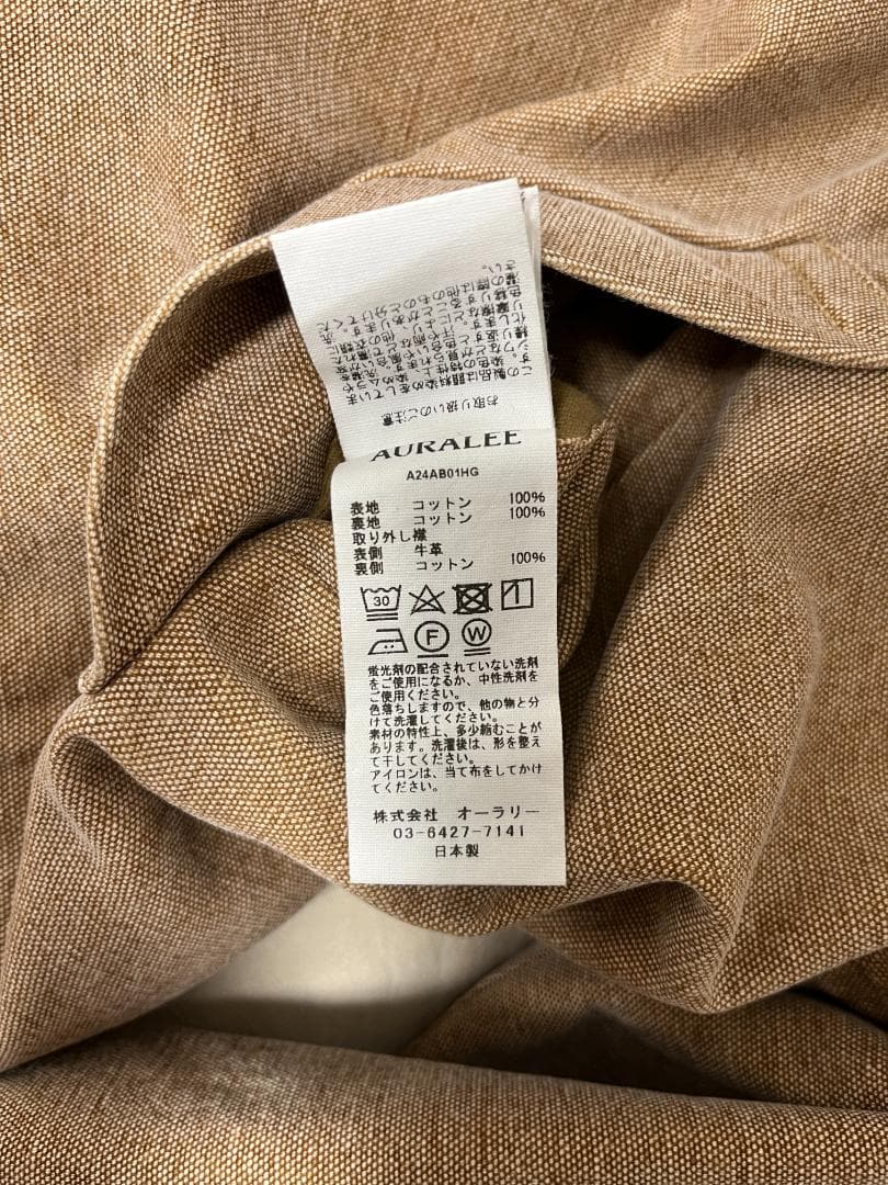 ジャケット・アウター AURALEE Washed Canvas Hunting Blouson