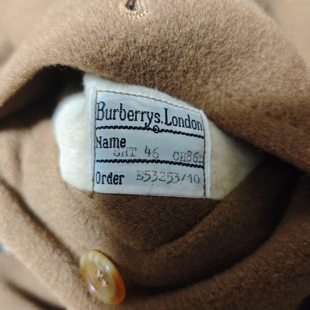 【希少】バーバリー 英国製 キャメルヘア ロングコート 茶　メンズL-XL