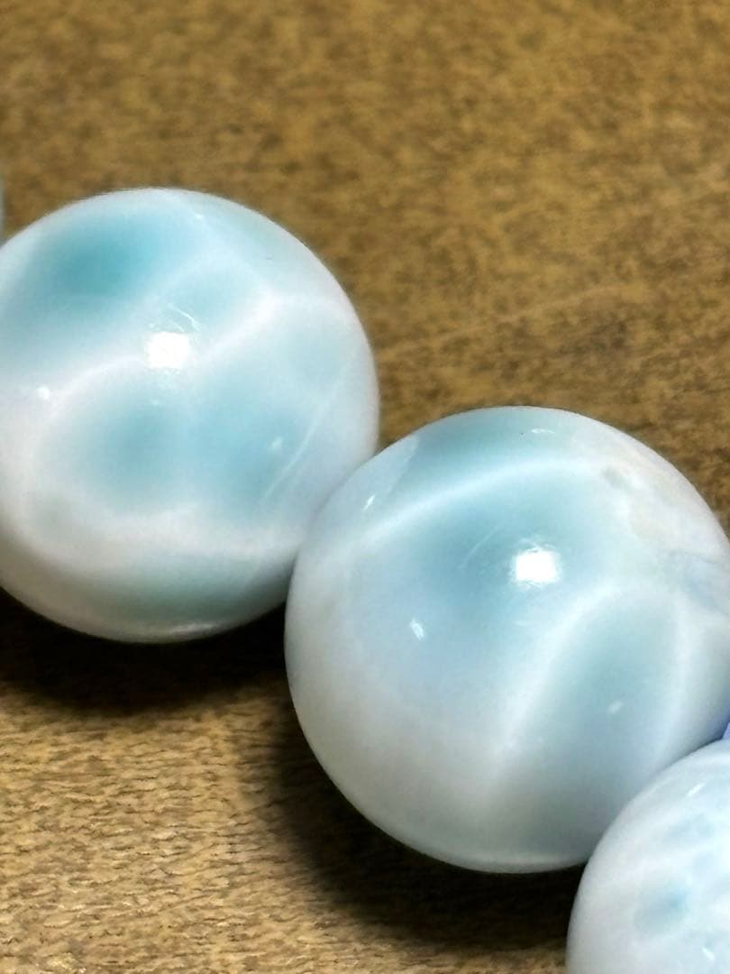 淡いカラー可愛い♡ ラリマーブレスレット12〜12.6㎜（新品未使用）高品質