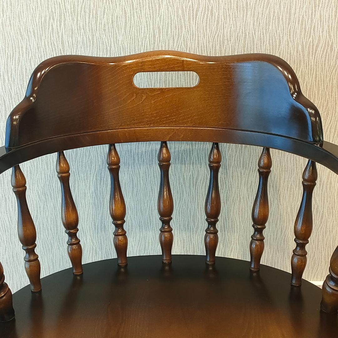 飛騨産業　アームチェア　ダイニングチェア　持ち手　ろくろ脚①