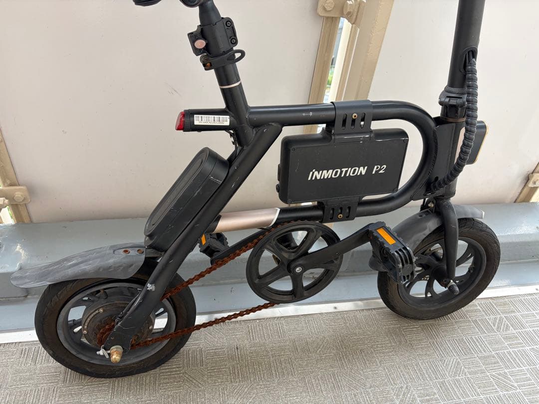 《大阪府直接取引》INMOTION P2 折りたたみ電動自転車 ブラック