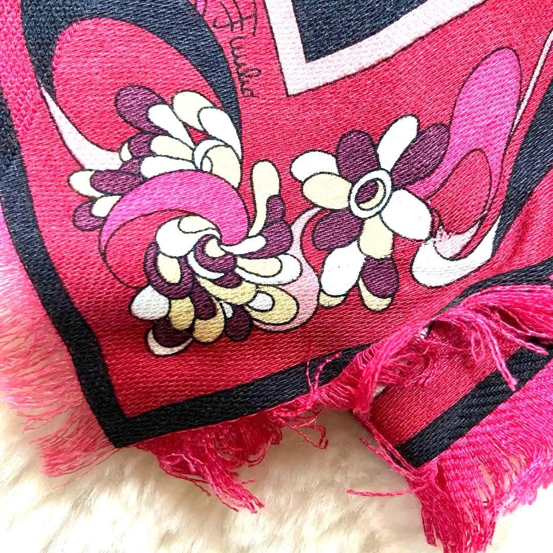 EMILIOPUCCIタグ付未使用品エミリオプッチ プッチ柄ストールマルチカラー