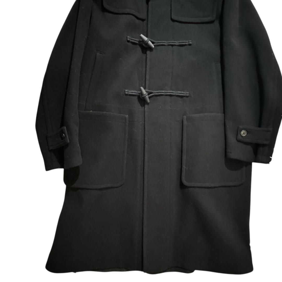 美品✨+J ユニクロ ダッフルコート オーバーサイズ ブラック 黒 L