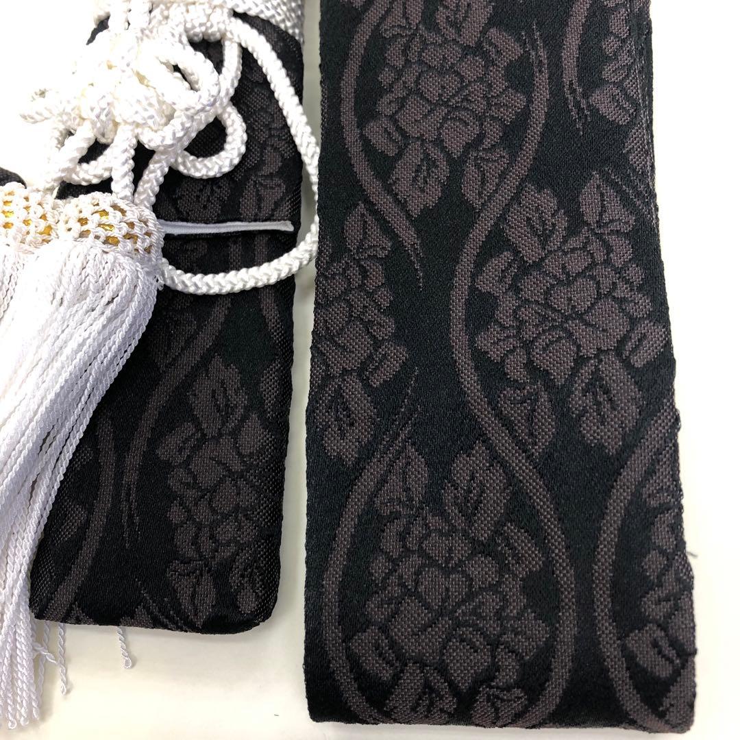 七五三★男児　羽織　着物　袴セット★3歳～5歳 ★黒　白★水玉★　 u-342