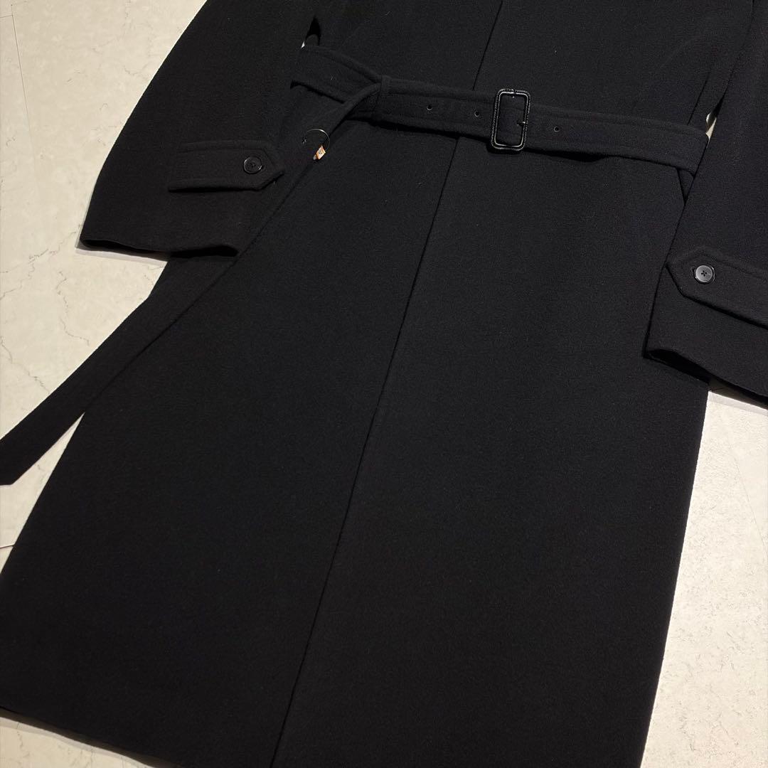 AURALEE オーラリー ウールカシミヤ ステンカラーコート サイズ4 黒