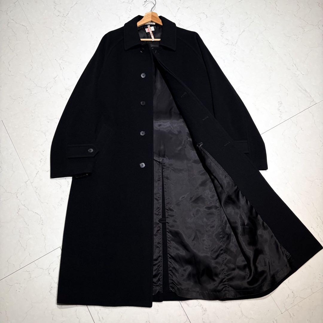 AURALEE オーラリー ウールカシミヤ ステンカラーコート サイズ4 黒