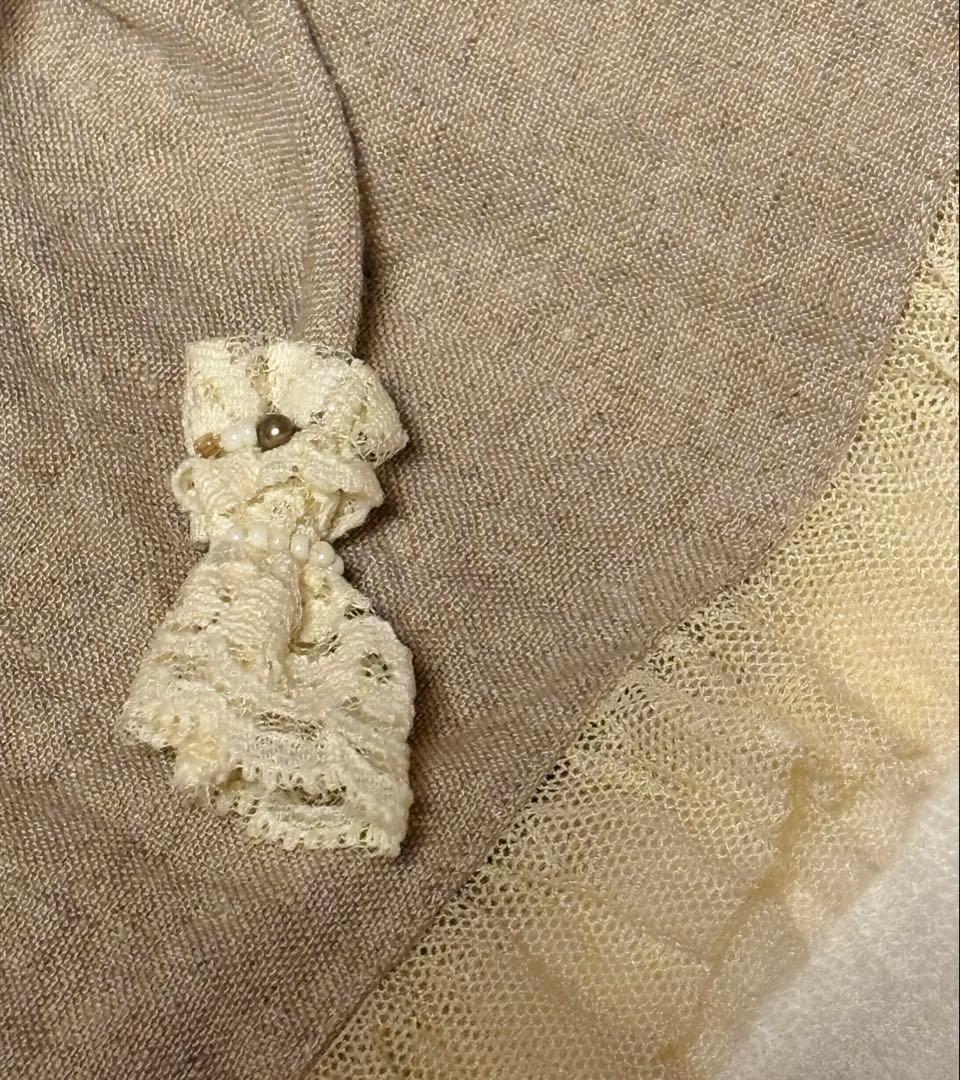 最終お値下◇さえら◇ヒスクローネ◇リネンパンツ◇ナチュラル◇ビジュー装飾◇美品