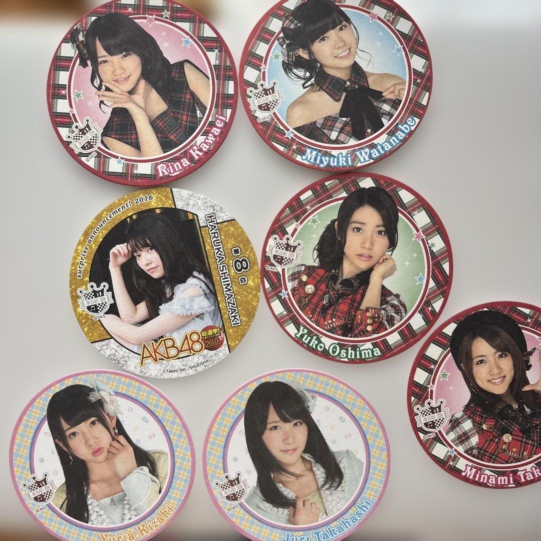 AKB48 AKBカフェ コースター まとめ売り 非売品 大島優子 島崎遥香 他