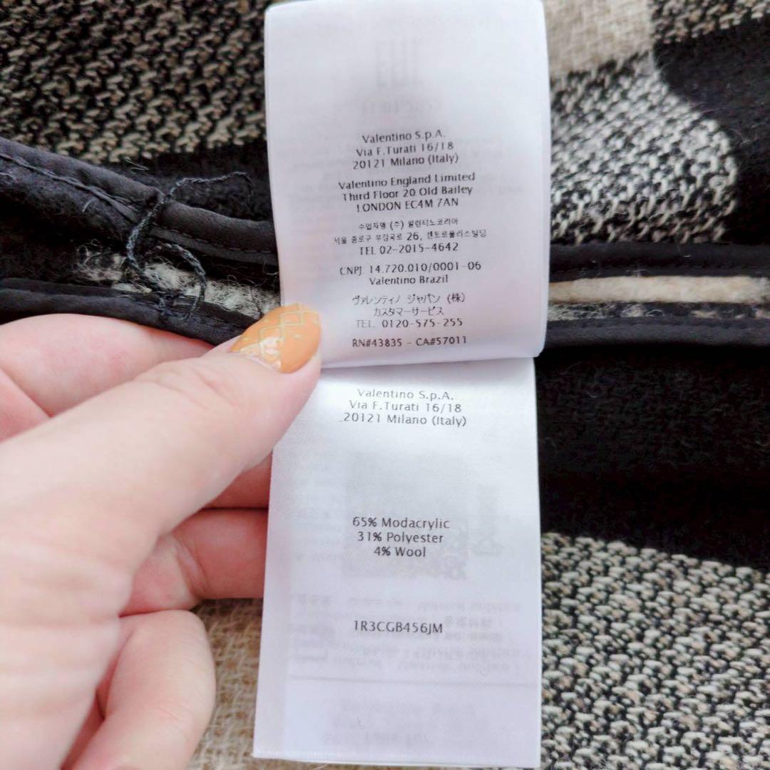 ◾︎入手困難◾︎ レッドヴァレンティノ ダブルブレストケープコート チェック 38