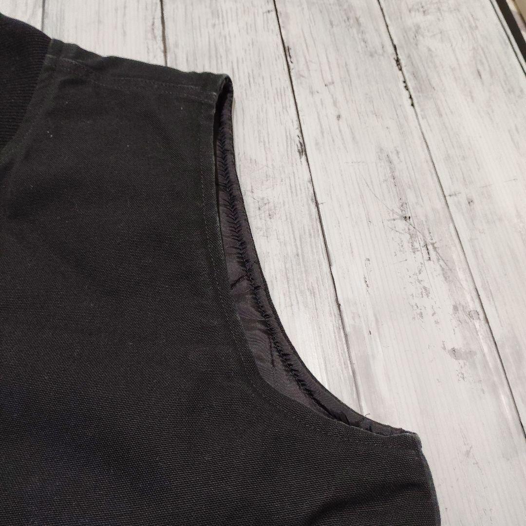 carhartt ベスト カーハート ダックベスト ブラック キルティング　古着