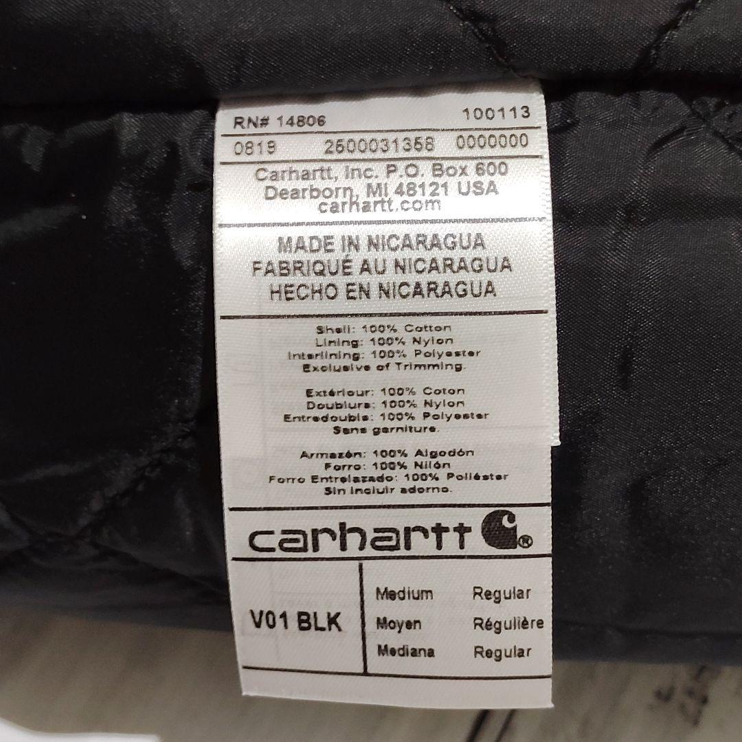 carhartt ベスト カーハート ダックベスト ブラック キルティング　古着